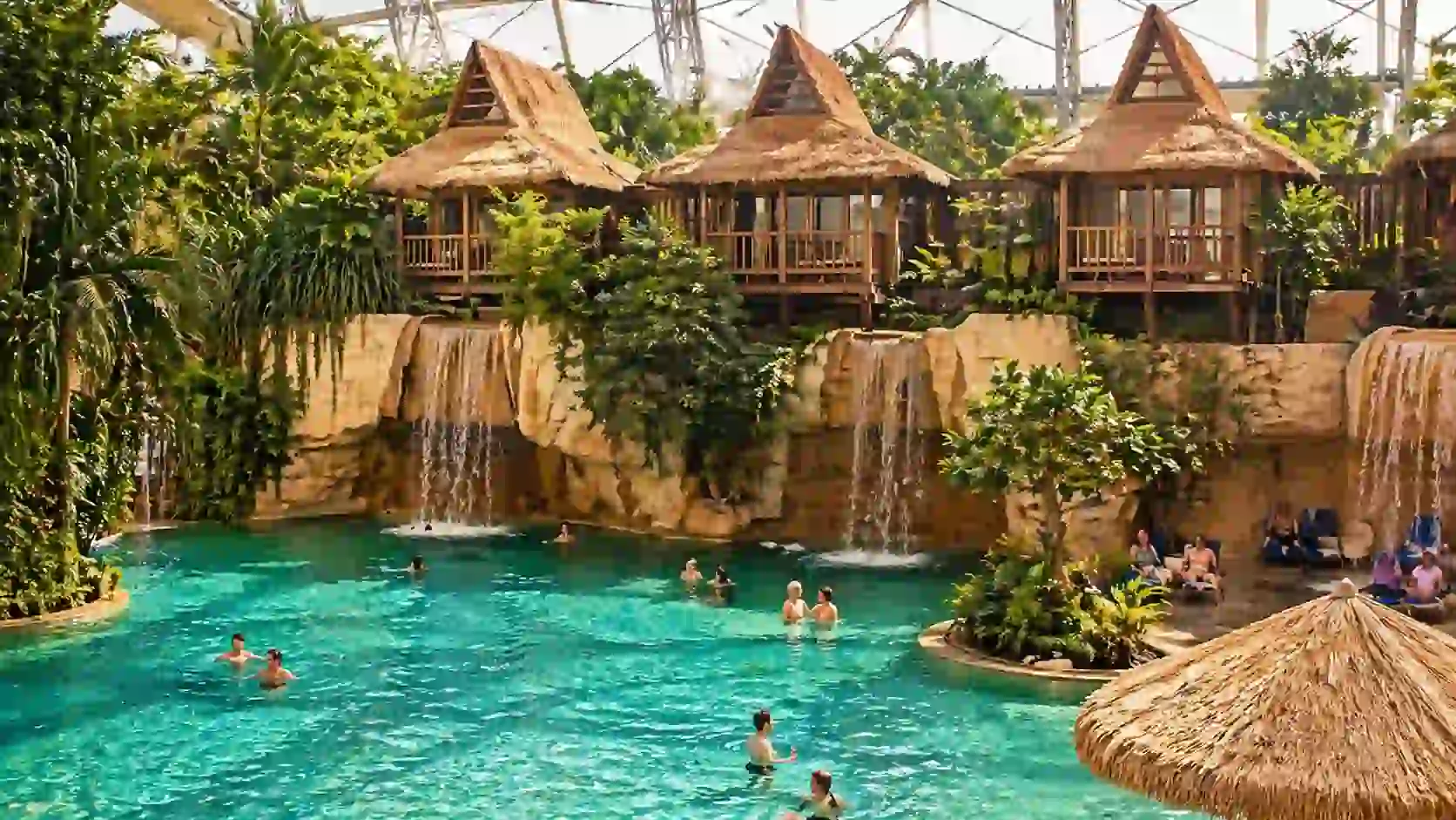 Tropical Islands Berlin Brandenburg – tropical hall with rainforest, lagoon and sandy beach