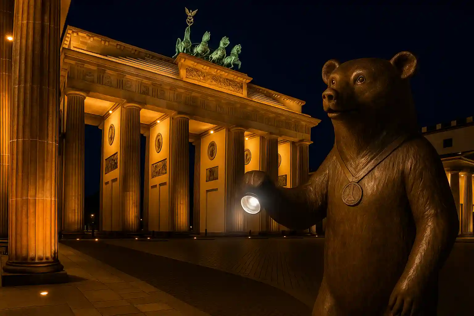 Architectural layout of the Brandenburg Gate