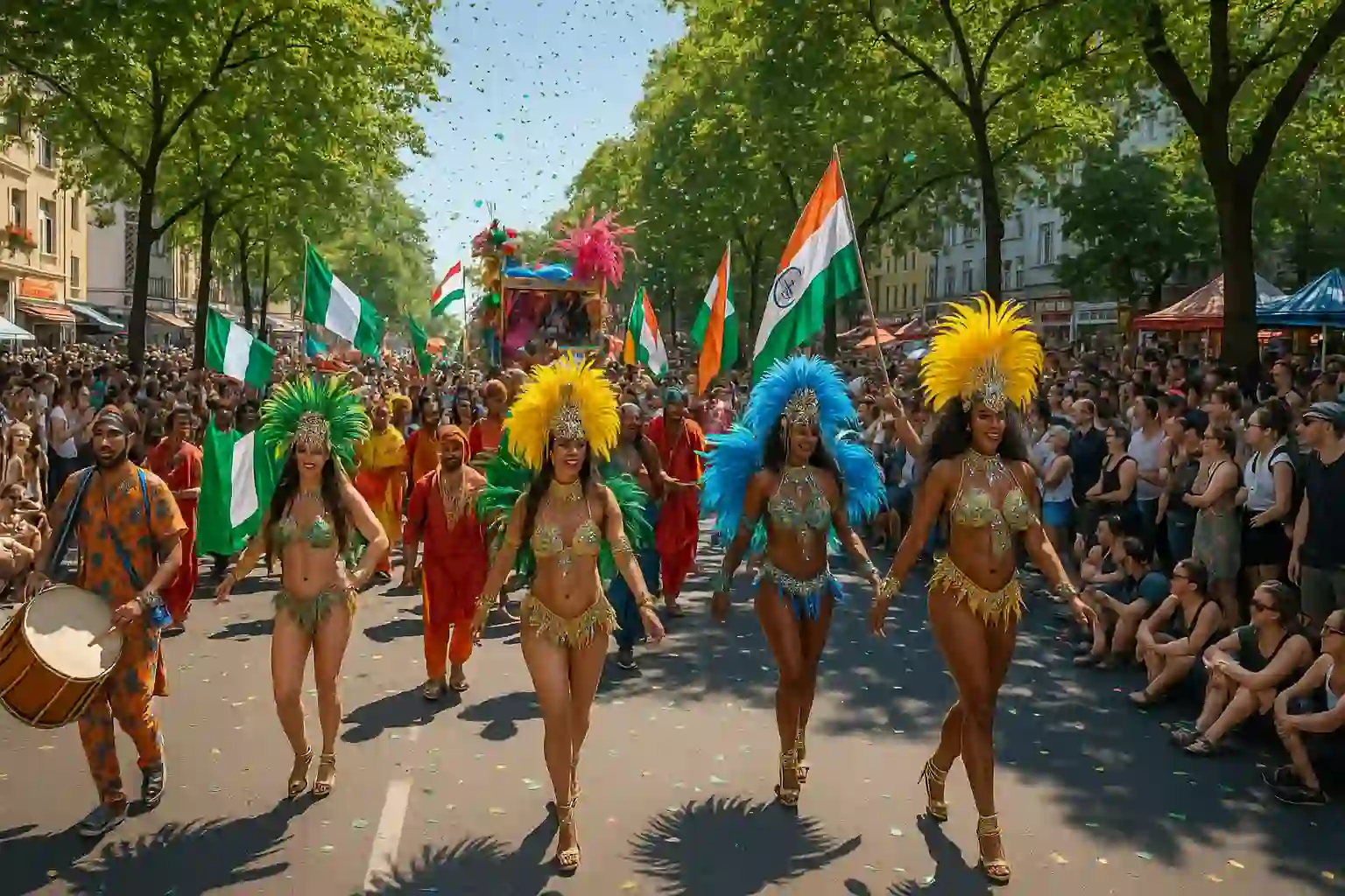 Carnival of Cultures Berlin – parade floats, dancers and global street food