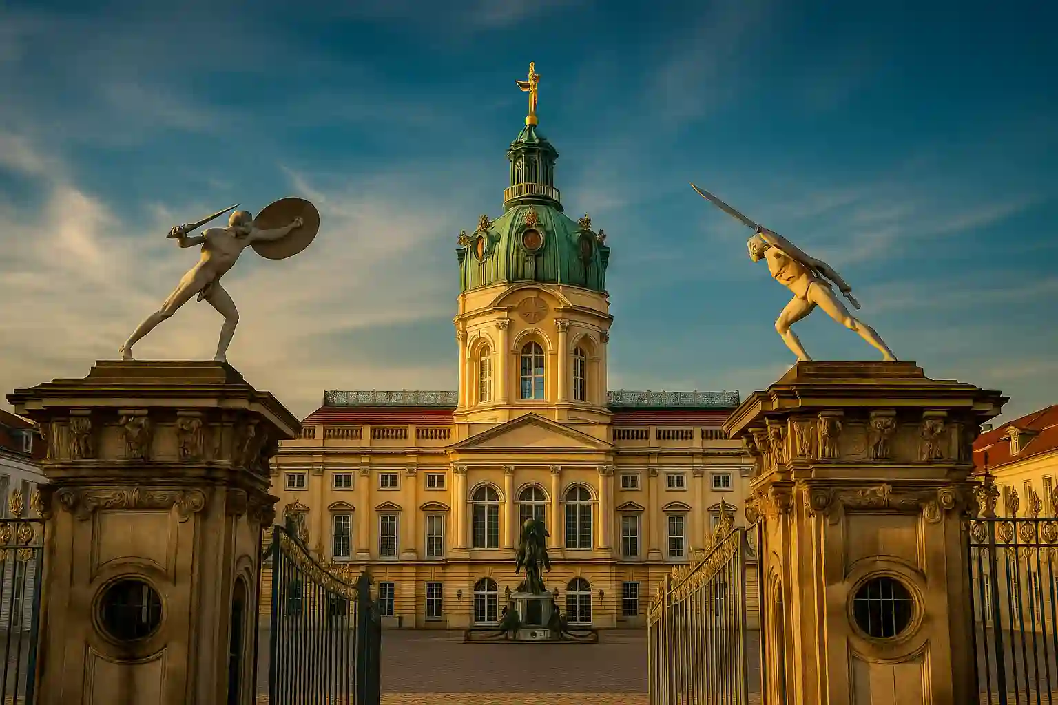 Charlottenburg Palace in Berlin with baroque gardens and elegant architecture