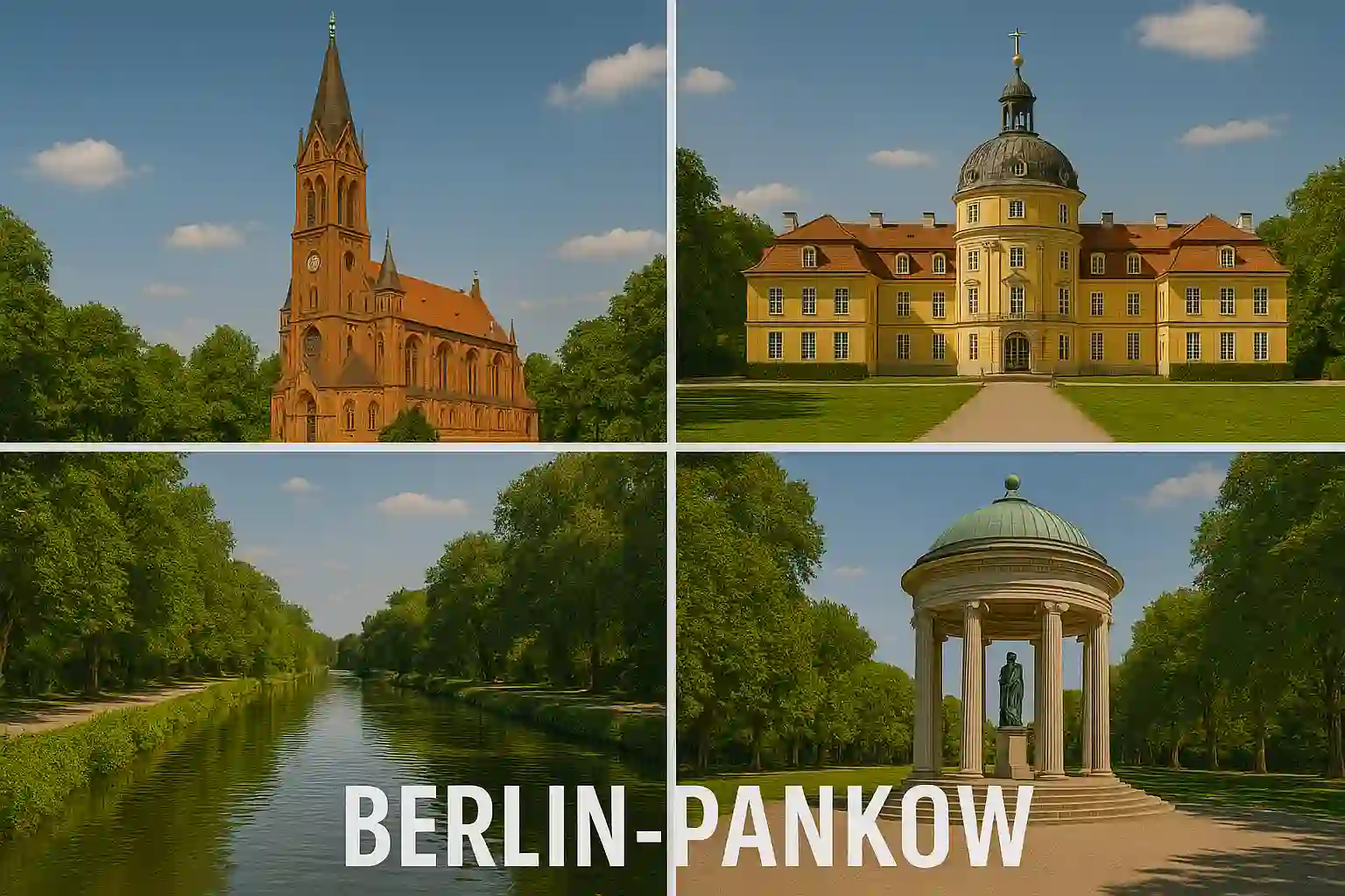 Berlin-Pankow with historic villas, green parks and authentic neighborhoods