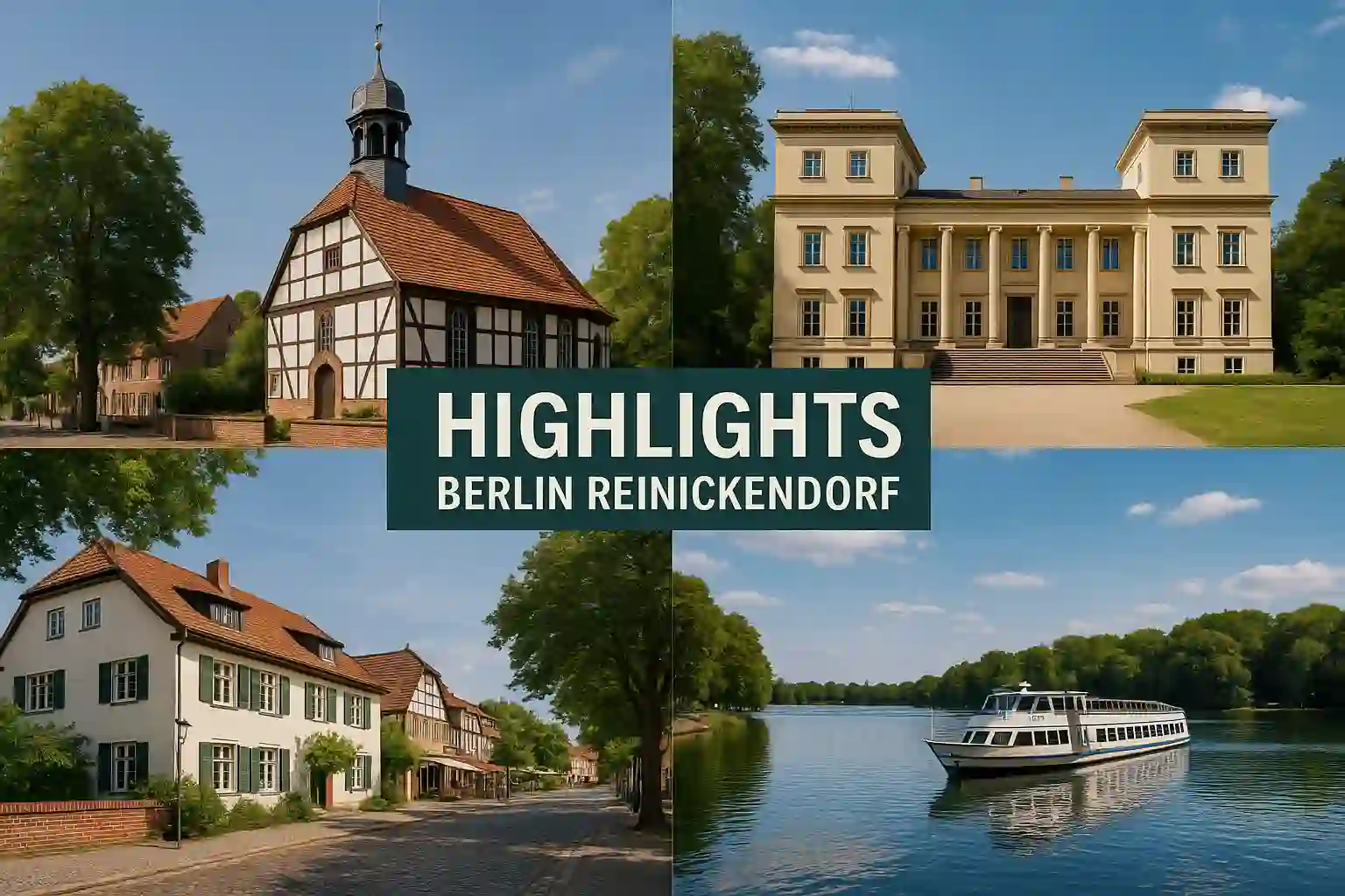 Berlin Reinickendorf with lakes, forests, and rural village charm