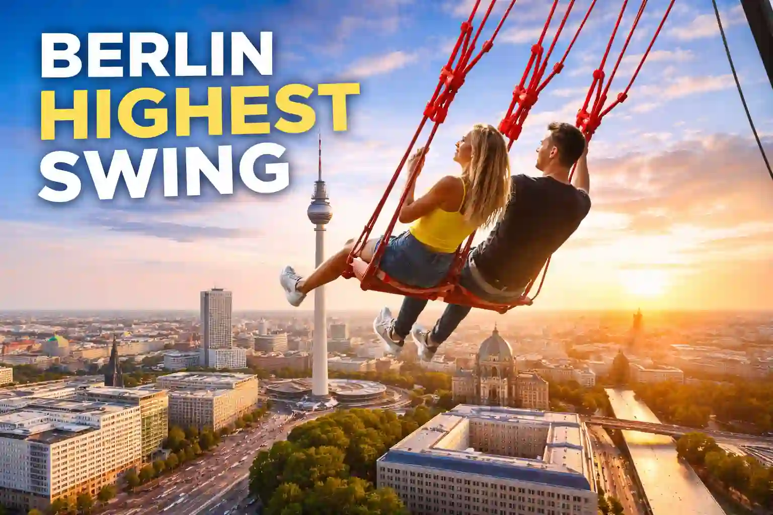 Berlin Highest Swing – adrenaline experience at 120 meters above the city